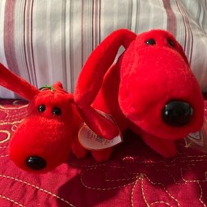 Big & Little Red Dachshund Ty Beanie Babies